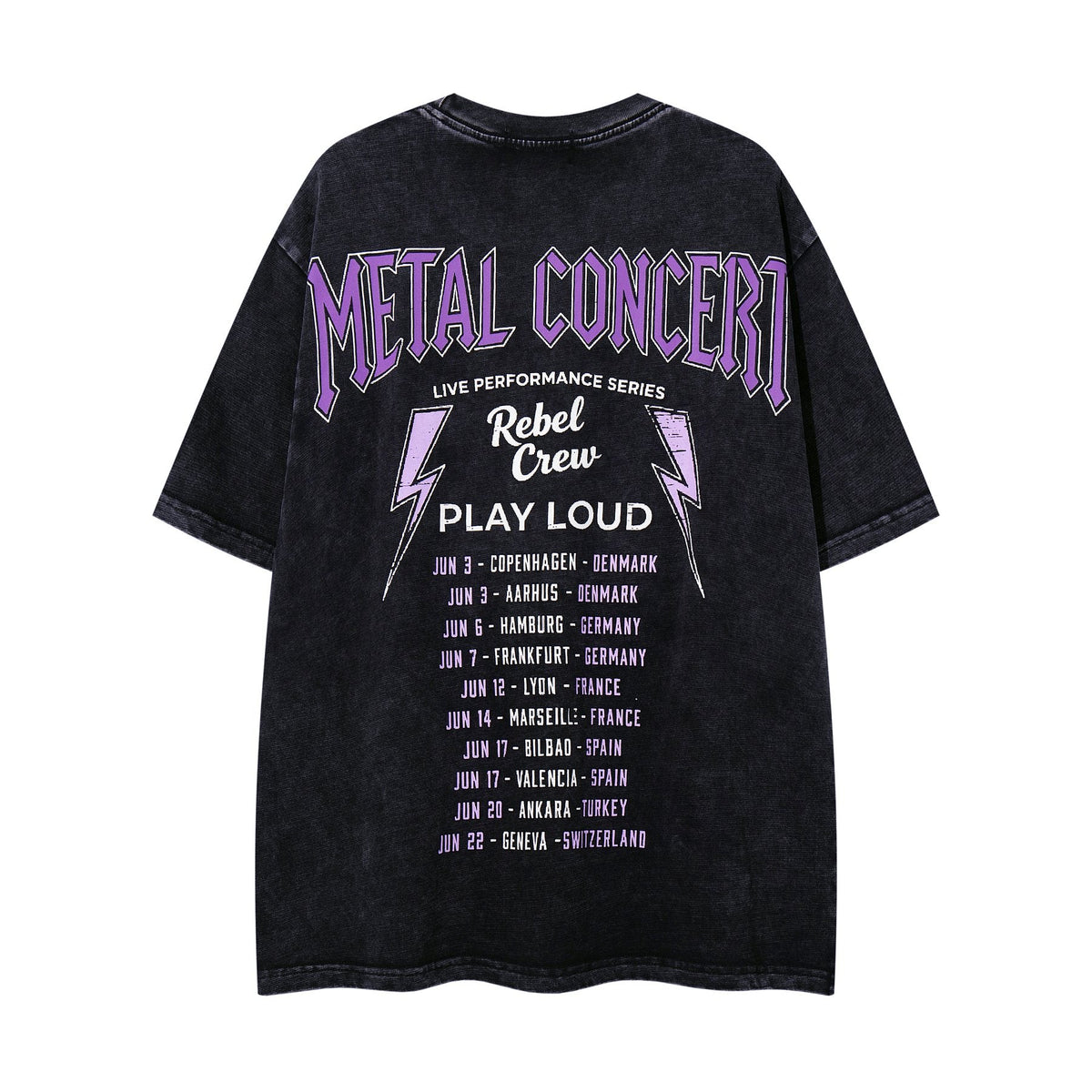 MAJESTIK Washed Rhinestone Graphic T-Shirt